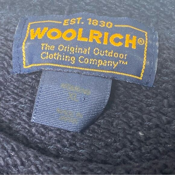 Vintage Woolrich Christmas Snowflake Black Knit Sweater Women's Size XL - Picture 4 of 14